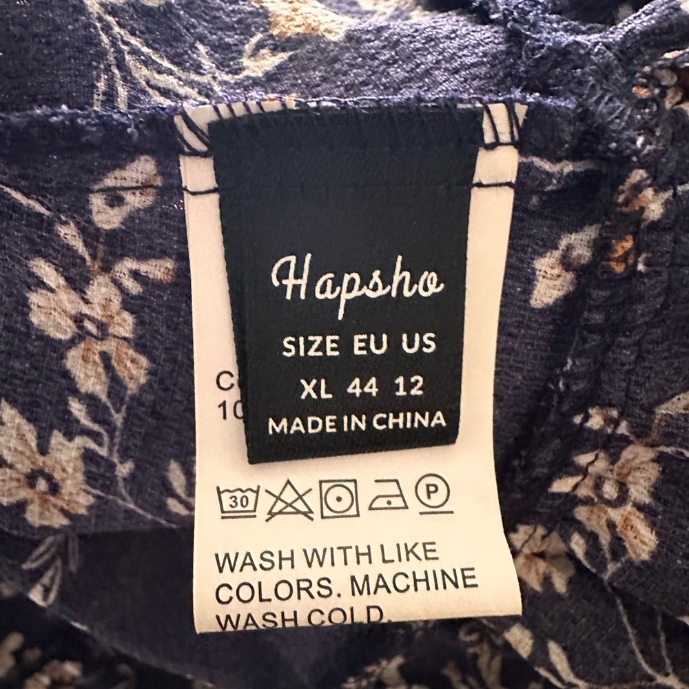 Hapsho Navy Floral Dress - Picture 5 of 5